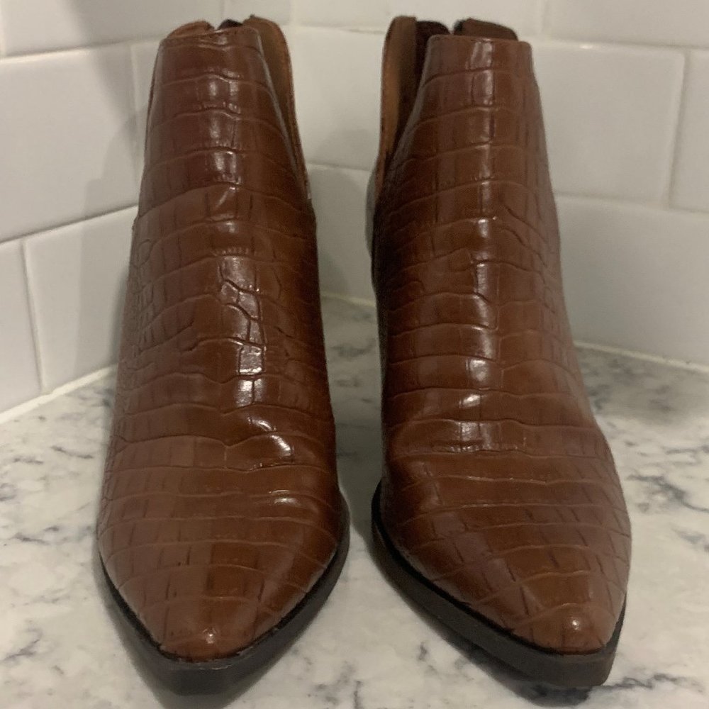 Brown Croc Booties